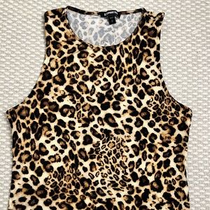 Leopard print crop top